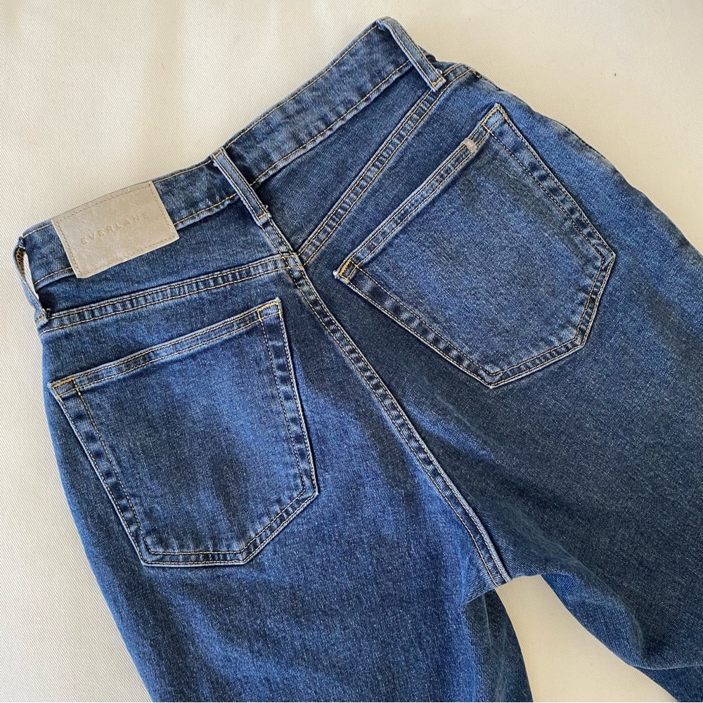 Everlane Curvy Original Cheeky Jean - 24 Cropped - Washed Midnight